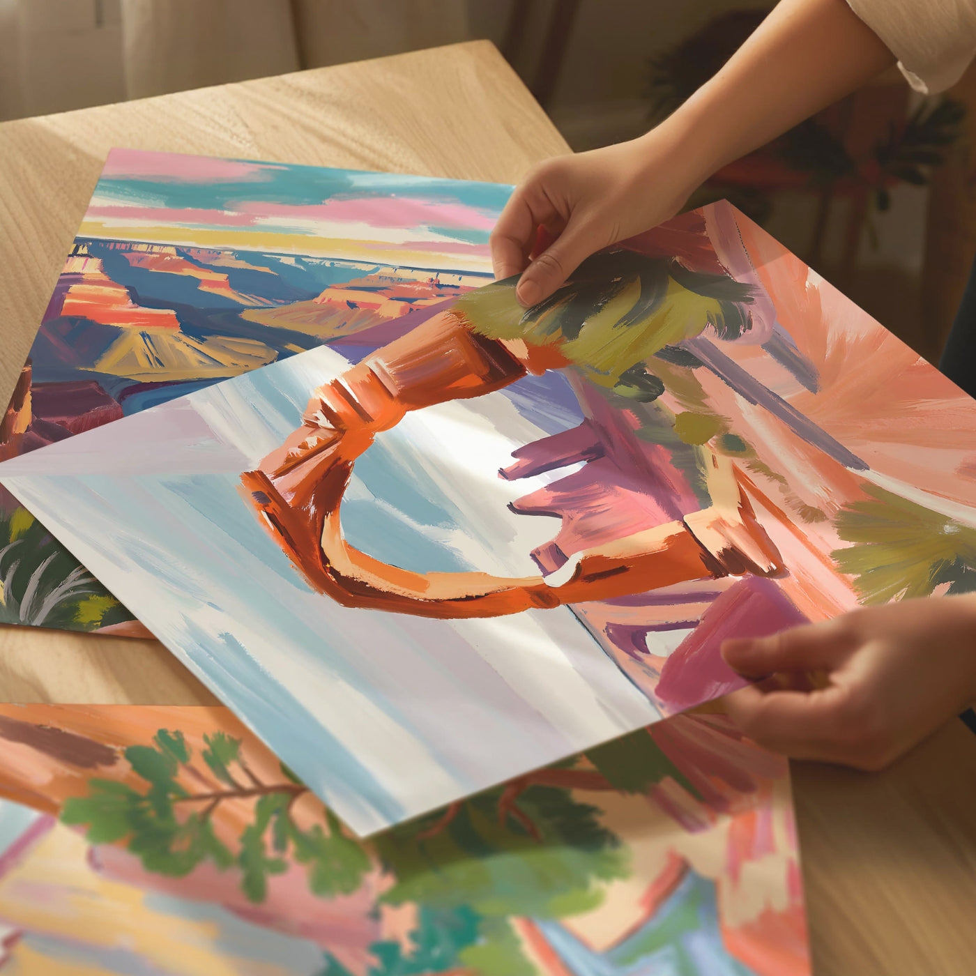 Abstract Geometric Deer wall art from the Art Prints collection, showcasing contemporary design and artistic expression.
