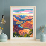 a painting of the grand canyons of the united states